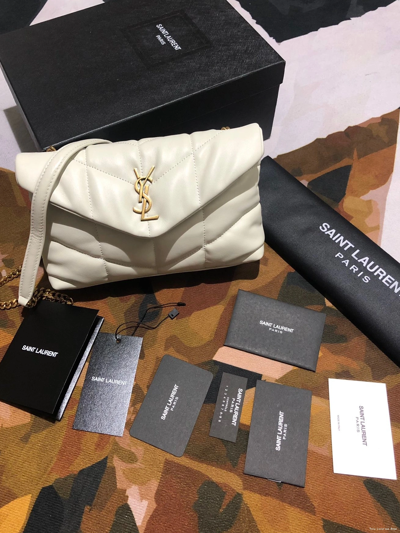 Tony Luxuries MINI YSL PUFFER CHAIN SMALL BAG 0713